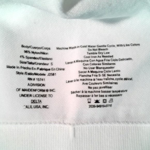 Maidenform Girls White SEAMFREE Racerback Sports Bra Size Small - Picture 3 of 4